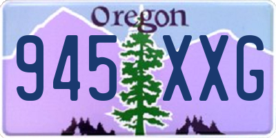 OR license plate 945XXG