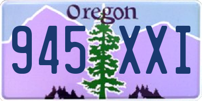 OR license plate 945XXI