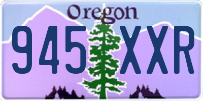 OR license plate 945XXR