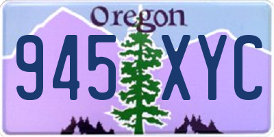 OR license plate 945XYC