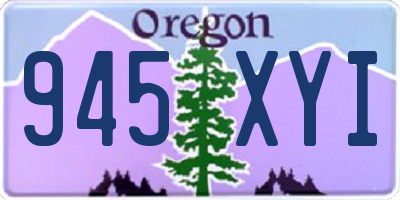 OR license plate 945XYI