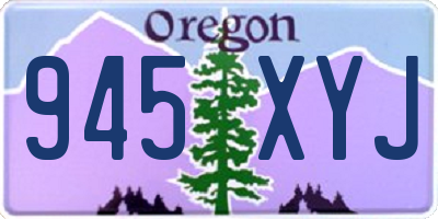 OR license plate 945XYJ
