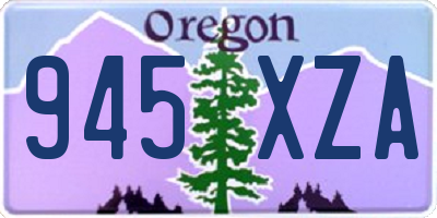 OR license plate 945XZA