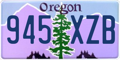 OR license plate 945XZB