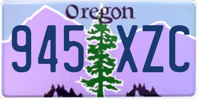 OR license plate 945XZC