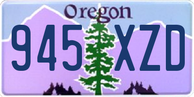OR license plate 945XZD