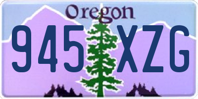 OR license plate 945XZG