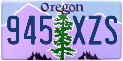 OR license plate 945XZS
