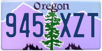 OR license plate 945XZT