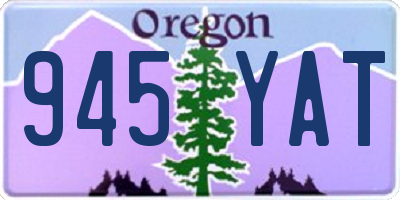 OR license plate 945YAT