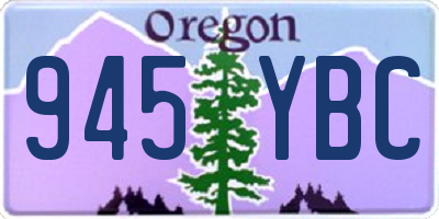 OR license plate 945YBC