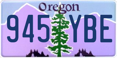 OR license plate 945YBE
