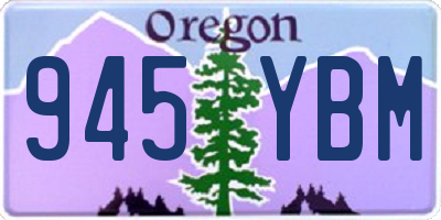 OR license plate 945YBM