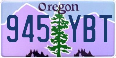 OR license plate 945YBT