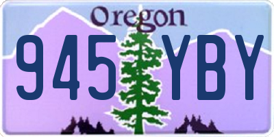 OR license plate 945YBY