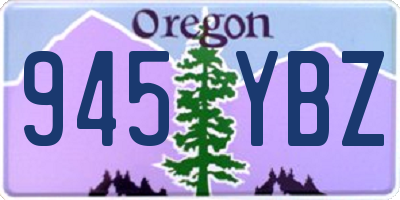 OR license plate 945YBZ