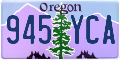 OR license plate 945YCA