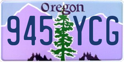 OR license plate 945YCG