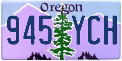 OR license plate 945YCH