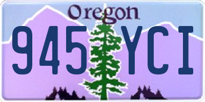 OR license plate 945YCI