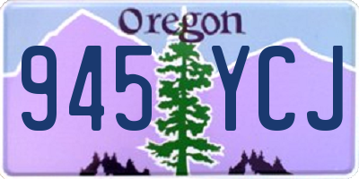 OR license plate 945YCJ