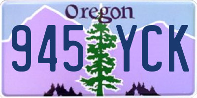 OR license plate 945YCK