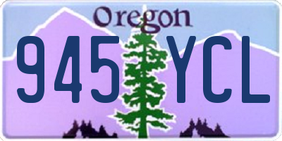 OR license plate 945YCL