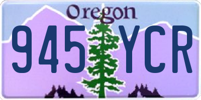 OR license plate 945YCR