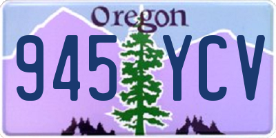 OR license plate 945YCV