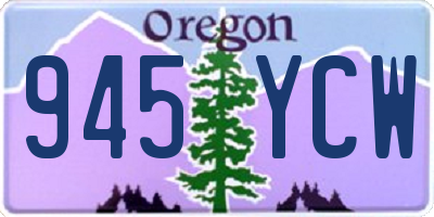 OR license plate 945YCW