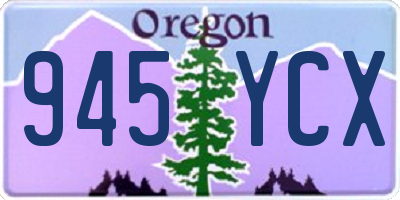 OR license plate 945YCX