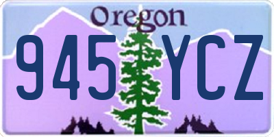 OR license plate 945YCZ