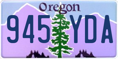 OR license plate 945YDA