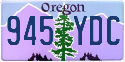 OR license plate 945YDC