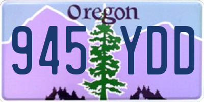 OR license plate 945YDD