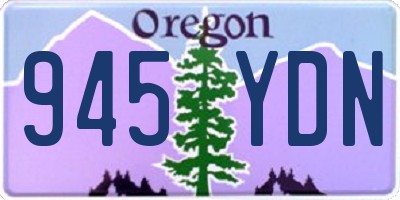 OR license plate 945YDN