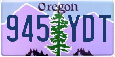 OR license plate 945YDT