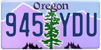 OR license plate 945YDU