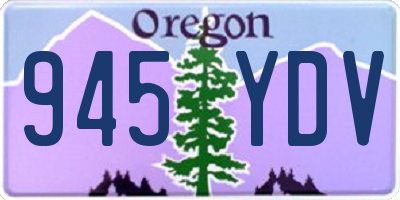 OR license plate 945YDV