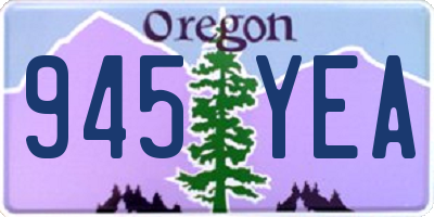 OR license plate 945YEA