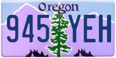 OR license plate 945YEH