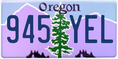 OR license plate 945YEL