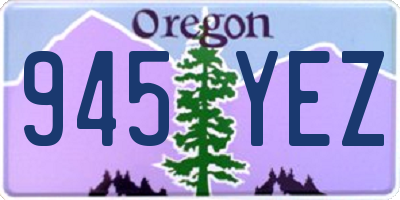 OR license plate 945YEZ