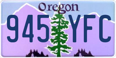 OR license plate 945YFC