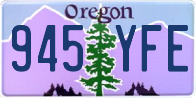 OR license plate 945YFE