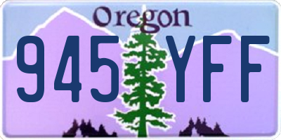 OR license plate 945YFF