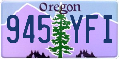 OR license plate 945YFI