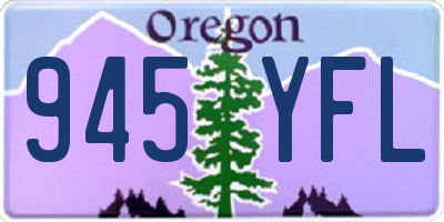 OR license plate 945YFL