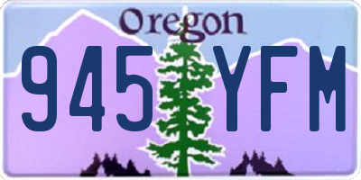 OR license plate 945YFM