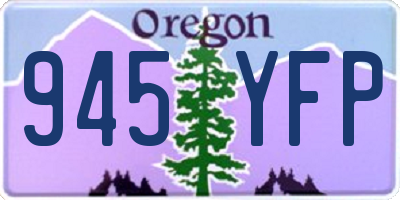 OR license plate 945YFP